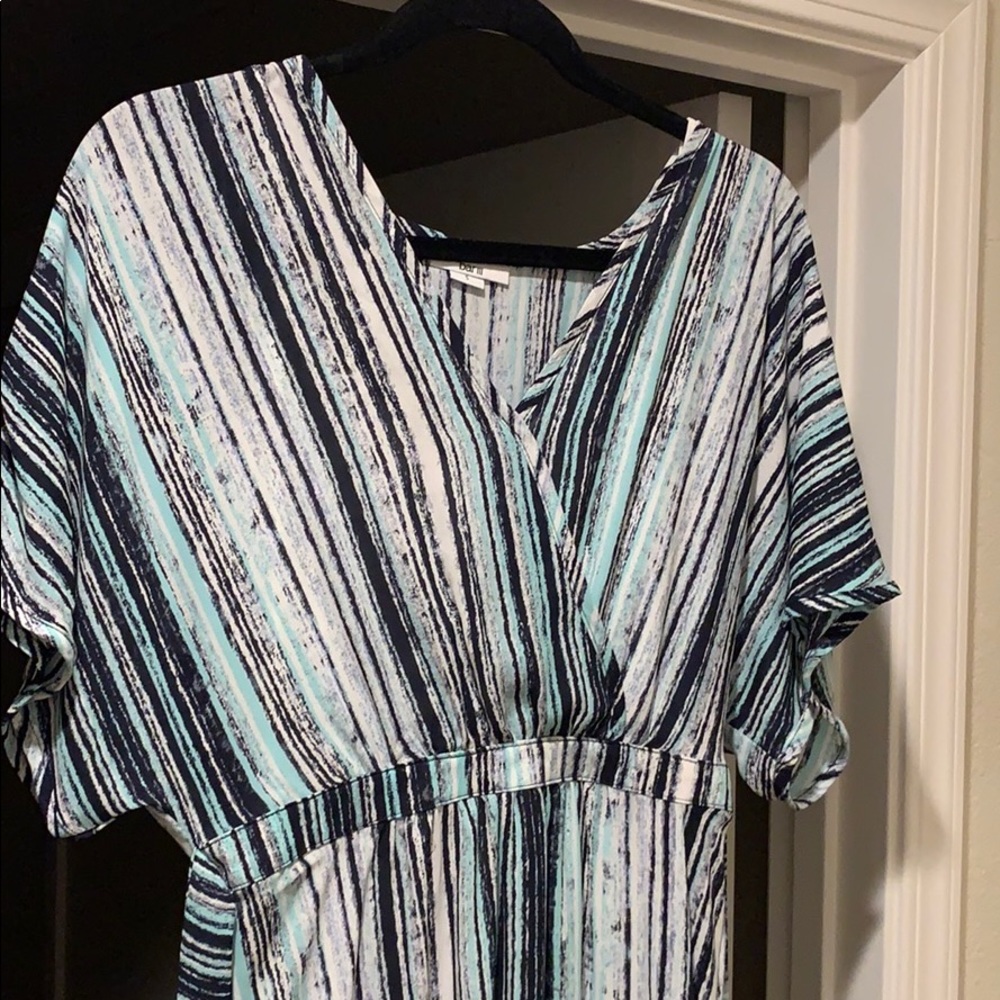 Bar III multi colored stripe maxi dress